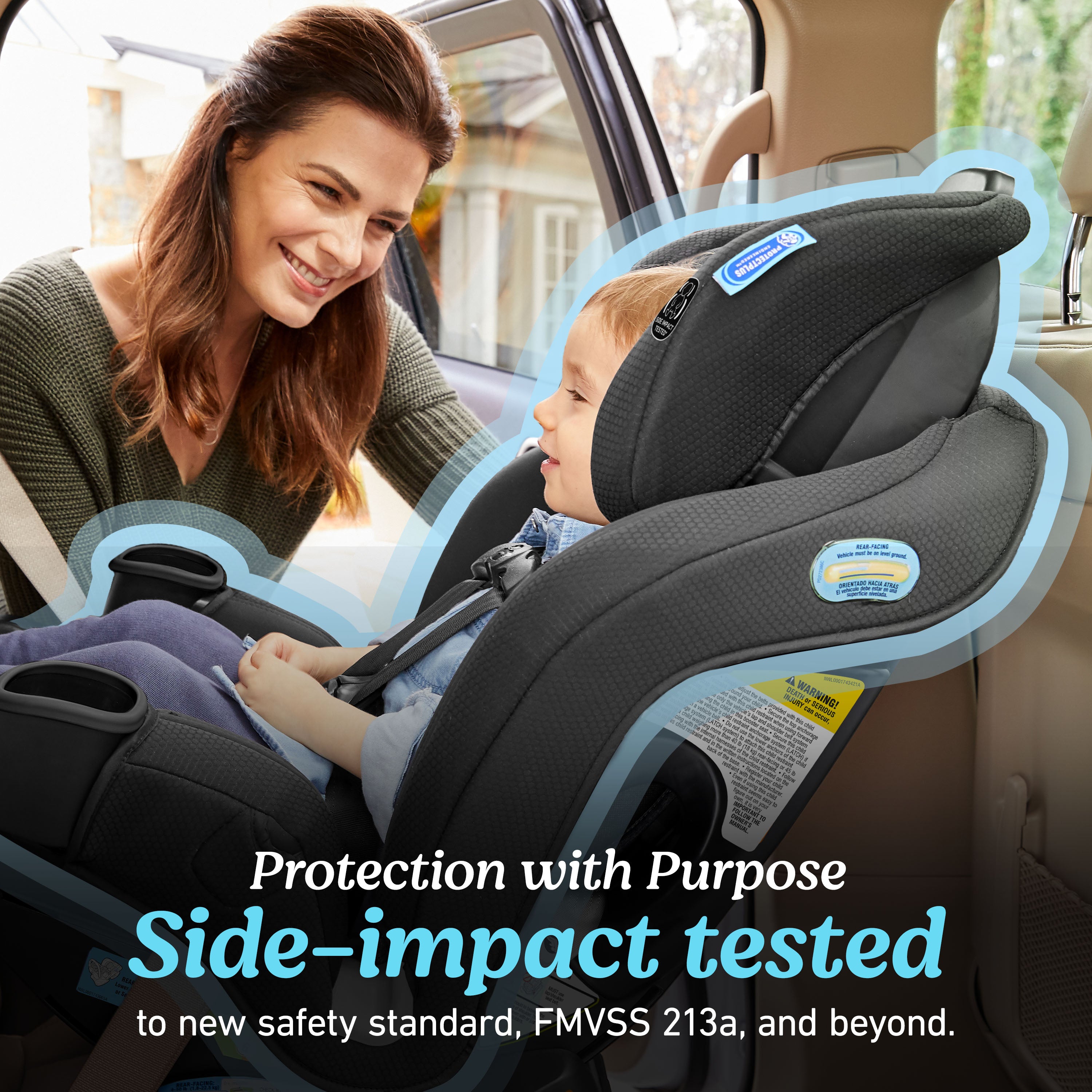 Extend2Fit® 3-in-1 Car Seat featuring Anti-Rebound Bar